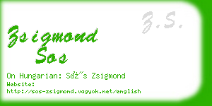 zsigmond sos business card